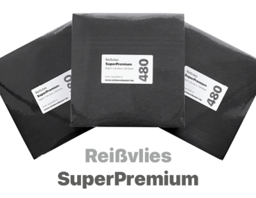 Vliesabschnitte 480 SuperPremium-Reißvlies schwarz