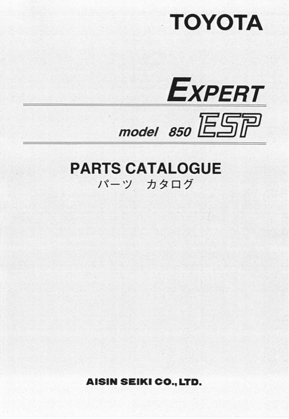 Ersatzteilkatalog Toyota AD850 Ersatzteilkatalog Toyota AD850