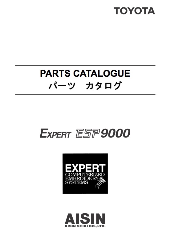 Ersatzteilkatalog Toyota ESP9000 Ersatzteilkatalog Toyota ESP9000