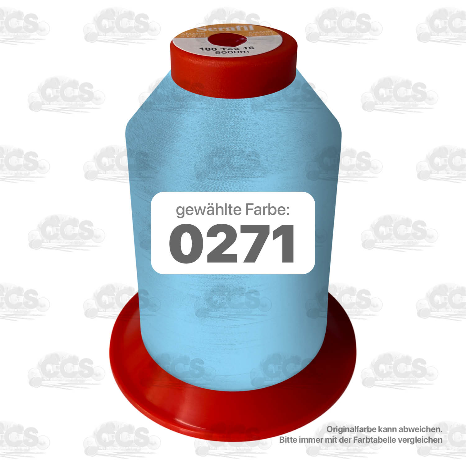 Amann Serafil Stickgarn 5000m Stärke 180 (120/2)